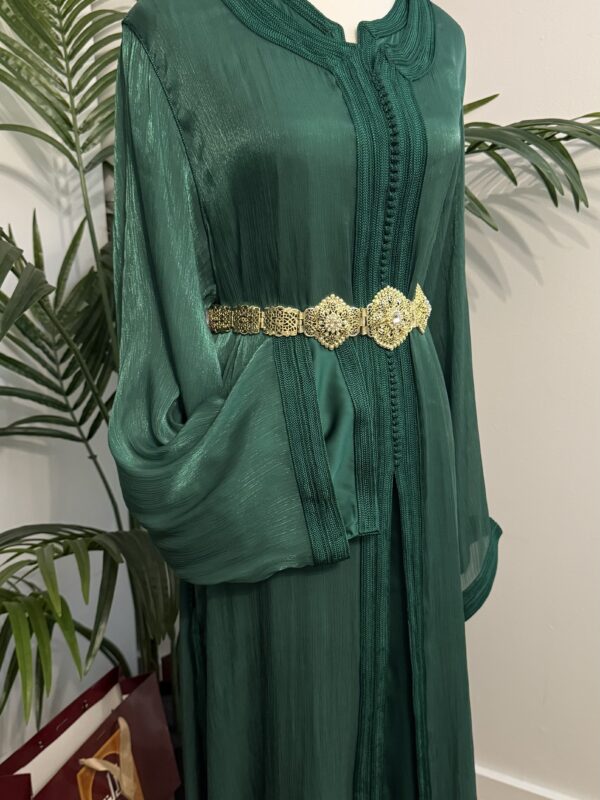 takchita organza royal green