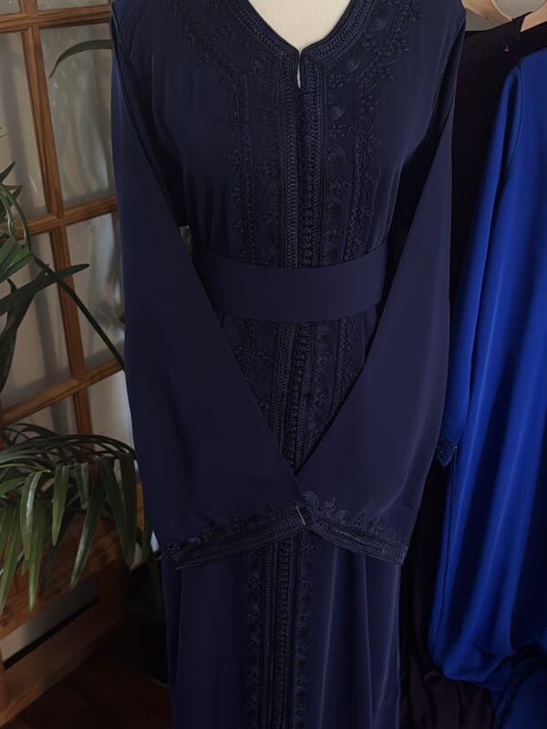 Navy blue Moroccan Caftan