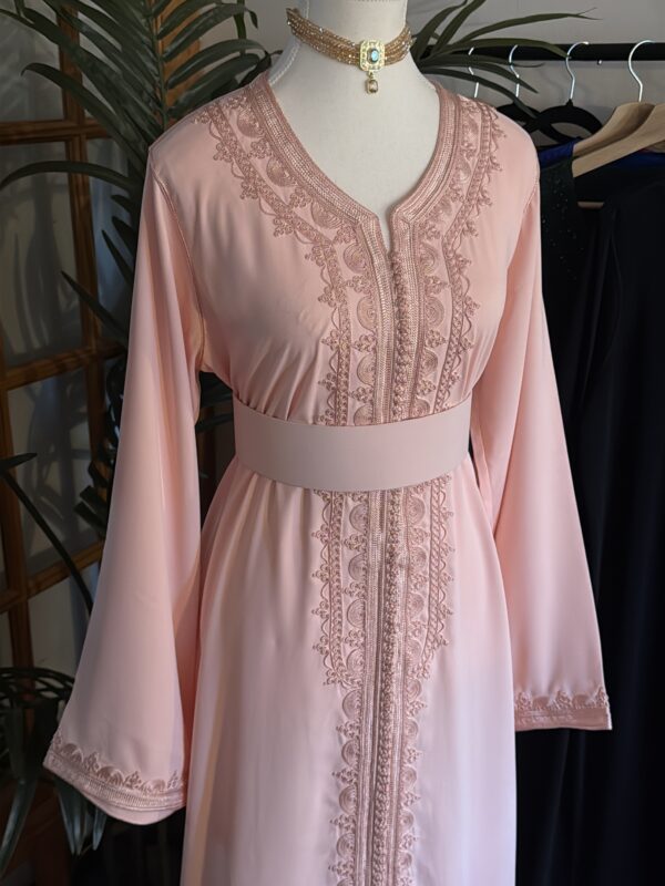 dusty pink caftan